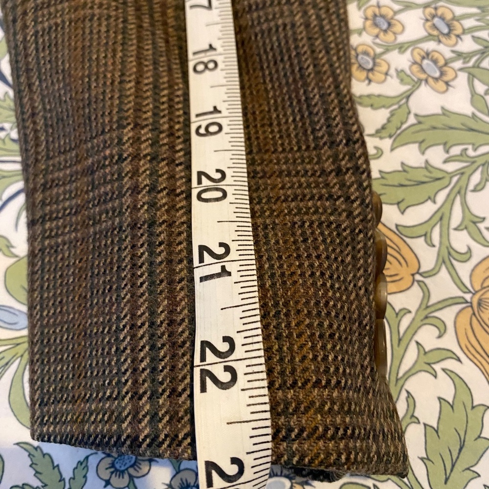 Lauren Ralph Lauren Mens Preppy Houndstooth Wool Blazer Size 42R Office Academia - Picture 4 of 8